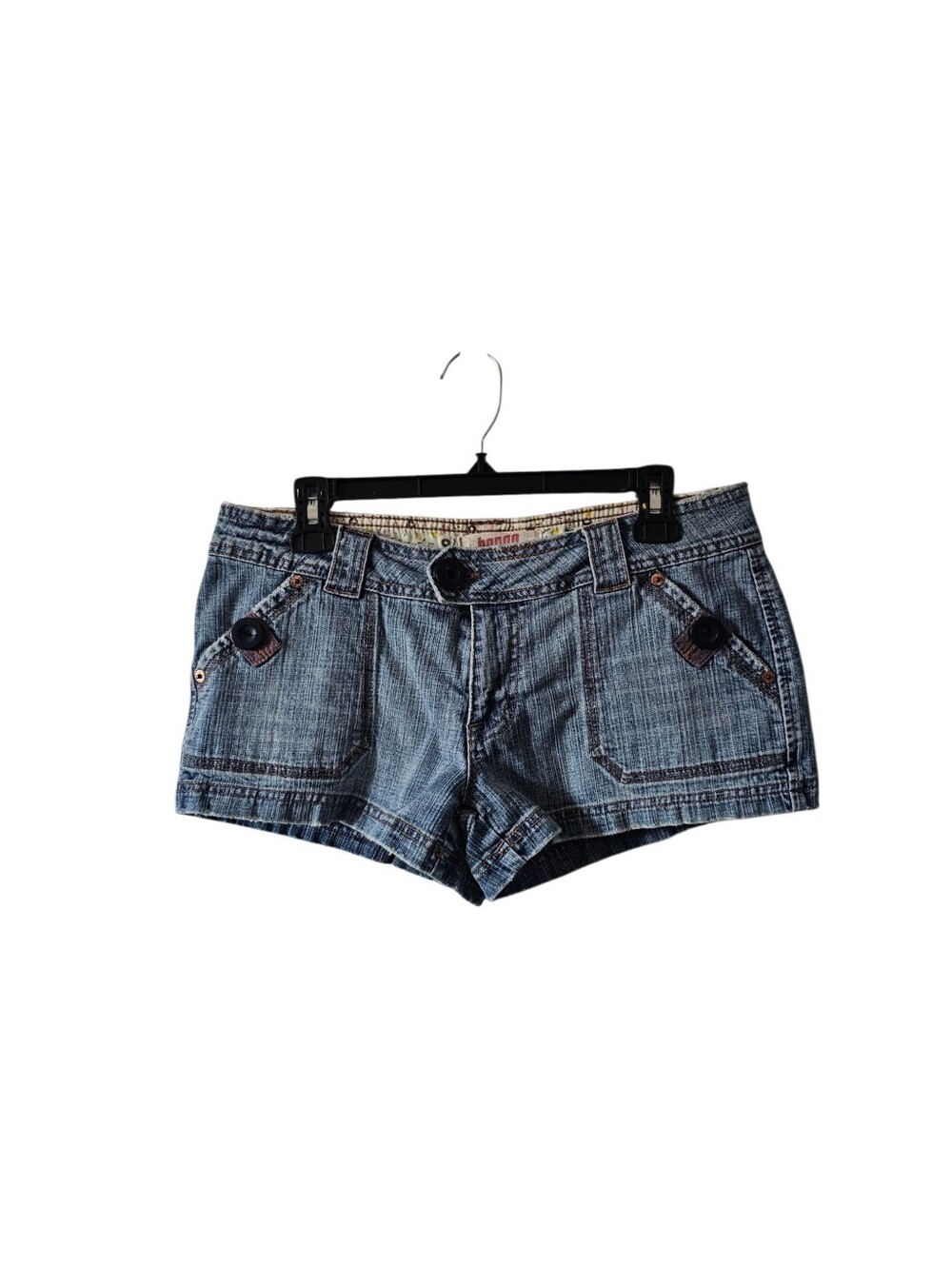 Bongo Vintage 2000s Y2K Shorts 11 Low Rise Jean Micro Mini Cargo Utility Pocket